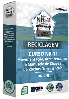 Curso Profissional Reciclagem NR-11 Chapas de Rochas