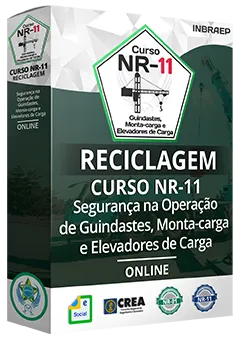 Curso Profissional Reciclagem NR-11 Guindastes, Monta-carga e Elevadores de Carga