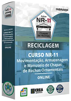 Curso Profissional Reciclagem NR-11 Chapas de Rochas